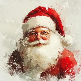 サンタクロース サンタクロース サンタ,クリスマス,上半身のイラスト素材
