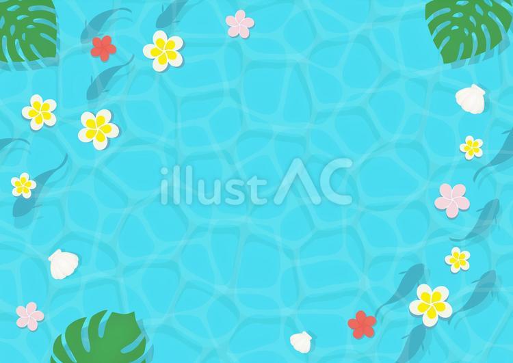 夏の海　おしゃれな海の背景 夏,海,波のイラスト素材