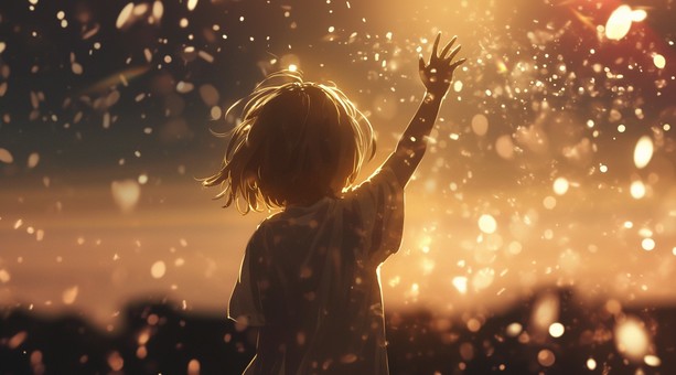 手を伸ばす少女８