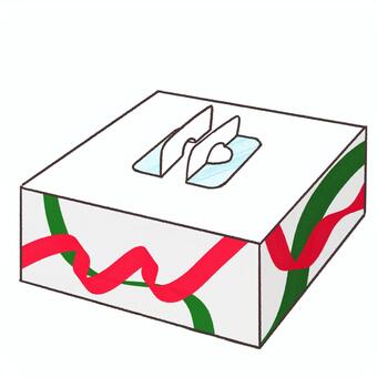 ケーキボックス（カラー） ケーキボックス,箱,テイクアウト,洋菓子店,持ち帰りのイラスト素材