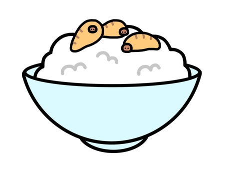 はちのこの佃煮 はちのこの佃煮 蜂の子,佃煮,郷土料理,昆虫食,蜂,幼虫,虫,食べ物のイラスト素材