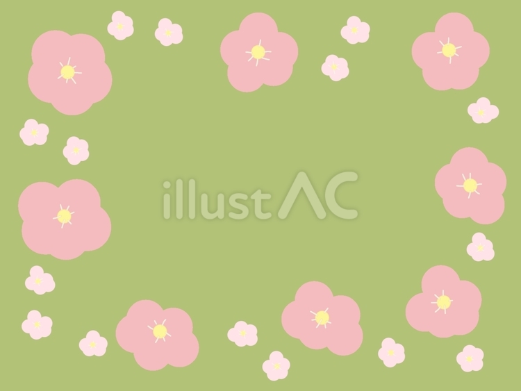 春　桜　背景フレーム 春,季節,桜のイラスト素材