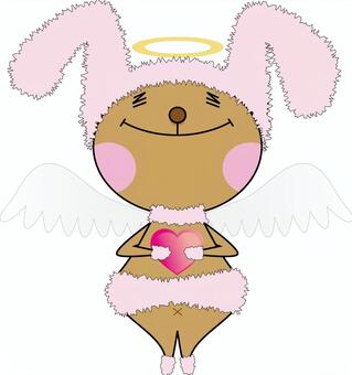 Bear Angel wearing rabbit skin, , JPG and EPS