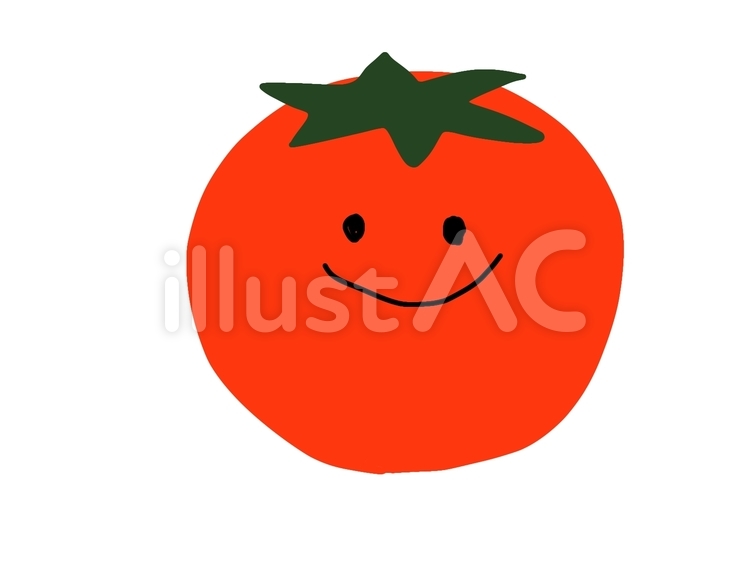 トマト トマト,キャラクター,顔のイラスト素材