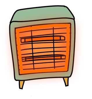 電気ストーブ 電気ストーブ,ストーブ,家電,小型家電,電化製品,暖房器具,生活家電,電気ヒーター,冬のイラスト素材