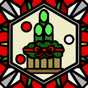 シームレスなモザイク　門松　o 