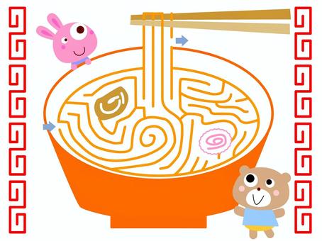 Illustration, get lost, ramen, tiny, 