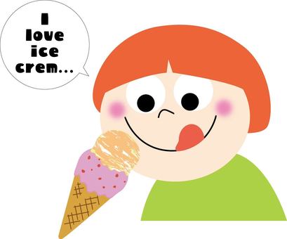 Illustration, ice, ice cream, sweets, 