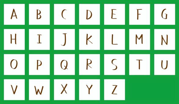 カリグラフィ文字　アルファベット大文字 文字,オリジナル,カリグラフィ,マーカー,手書き,書体,フォント,アルファベット,大文字,欧文のイラスト素材