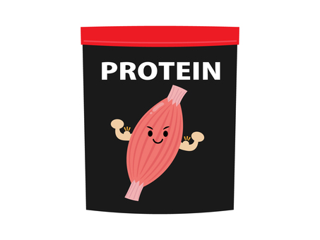 Protein illustration material 2, , JPG, PNG and AI