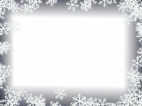 Snow frame, blank, crystal of snow, notepad, JPG and PNG