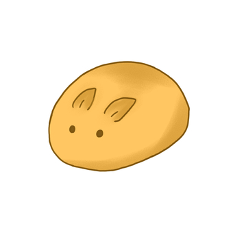 うさぎまんじゅう いもあん うさぎ,動物,食べ物,まんじゅう,和菓子,さつまいも,いもあん,黄色,おやつのイラスト素材