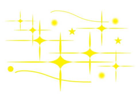 きらきら光背景素材　⑨ 星,流れ星,エフェクト,漫画,ゲーム,手描き,線,ファンタジー,メルヘン,ポストカードのイラスト素材