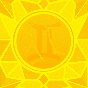 シームレスなモザイク双子座　ｐ エンボス 双子座,ふたご座,星占い,ホロスコープ,占星術,12星座,宇宙,天体,天文,ギリシャ神話のイラスト素材