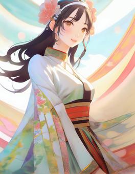 中國風女人, 美丽的女孩, 幻想, 中国风, JPG