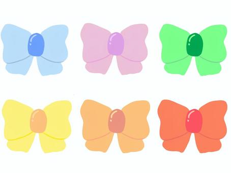 Illustration, ribbon, decoration, set, 