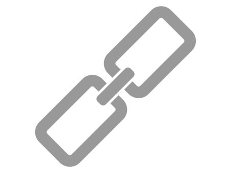 リンクアイコン（グレー） リンク,アイコン,ボタン,マーク,チェーン,鎖,外部リンク,ウェブ,サイト,アクセスのイラスト素材