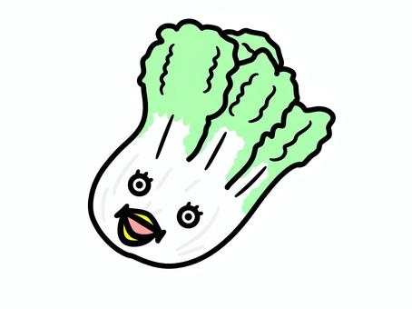 はくさい はくさい キャラクター,白菜,食材のイラスト素材