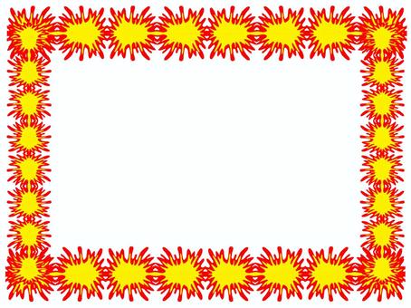 フレーム フレーム フレーム,枠,記入欄,空欄,pop調,手描き,挿絵,ワンポイント,素材,商用可のイラスト素材