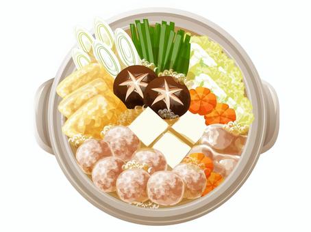 Illustration, chankako pot, pan pot, cuisine, 
