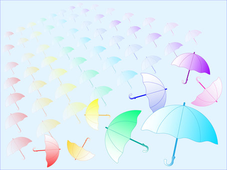 Rain frame 10, rain, rainy season, umbrella, JPG, PNG and AI