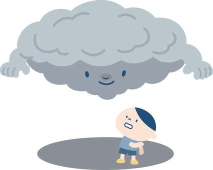 今にも雨が降りそうな分厚い雲