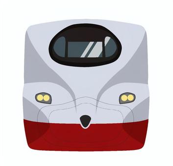 西九州新幹線　N700Ｓ　かもめ 新幹線,n700s,かもめ,西九州新幹線,鉄道,電車,アイコン,乗り物,正面,シンプルのイラスト素材