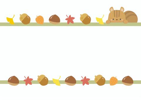 Autumn frame 19 with squirrels and leaves, JPG, PNG and AI Autumn frame 19 with squirrels and leaves, , JPG, PNG and AI