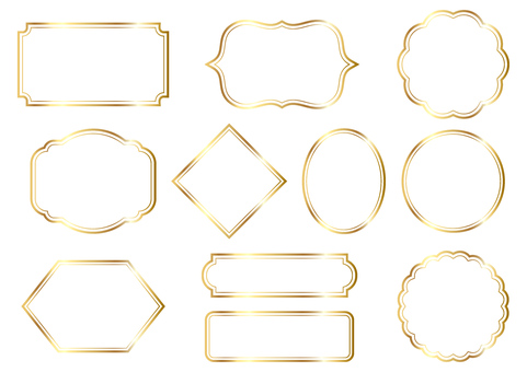 Illustration, frame, simple, decorative frame, 