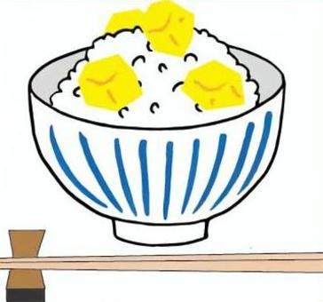 栗ご飯 栗ご飯,ごはん,食べ物,メニュー,栗,美味しいのイラスト素材