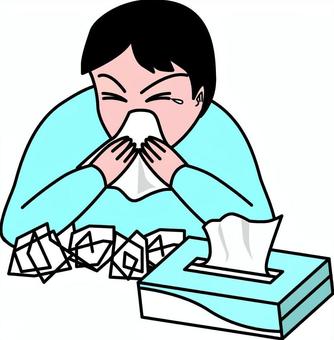 Illustration, sneeze, cold, hay fever, 