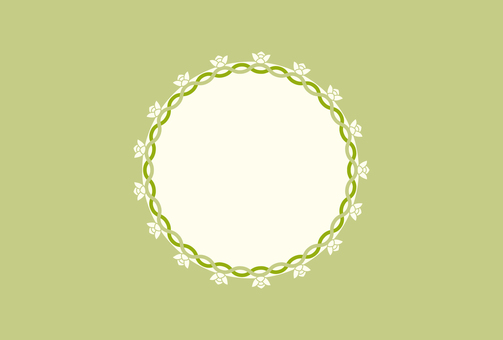 シンプルな白い花のブラシカード