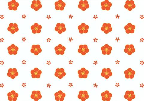 Plum pattern 02, to wait, and handle, wrapping paper, JPG and EPS