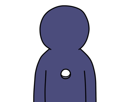 心の穴 心,穴,空洞,人,紺色,心の穴,心の病,虚無,虚無感のイラスト素材