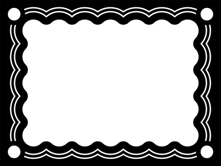 まるぽちフレーム黒