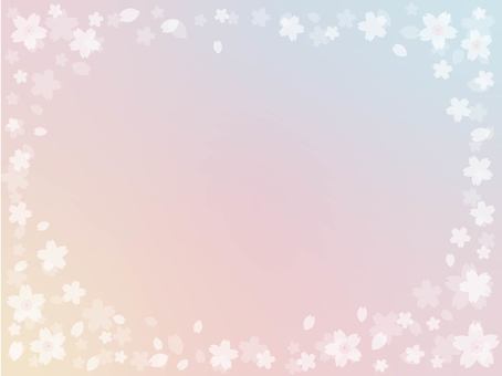 Gradient cherry blossom background 1, , JPG and AI