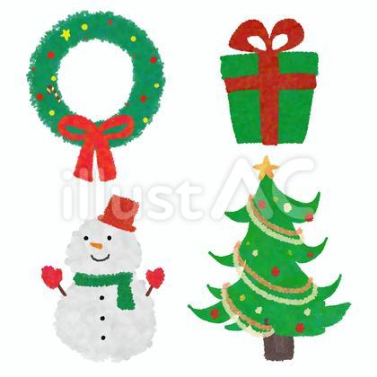 クリスマスのイラストセット