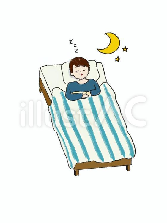 眠る人イラスト No 無料イラストなら イラストac
