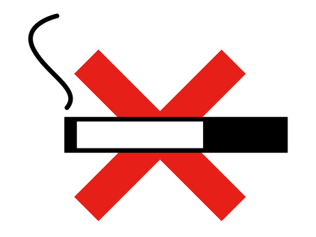 喫煙禁止のサイン・禁煙マーク 禁煙,タバコ,喫煙禁止,マーク,標識,アイコン,ピクトグラム,警告,注意,制限のイラスト素材