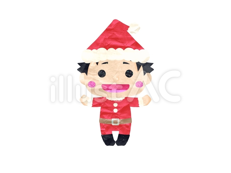クリスマス　サンタクロースの男の子 サンタクロース,クリスマス,子どものイラスト素材