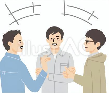 立ち話