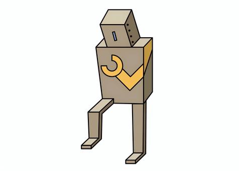 ロボット_一歩 ロボット,一歩,踏み出す,人工知能,おもちゃ,機械のイラスト素材
