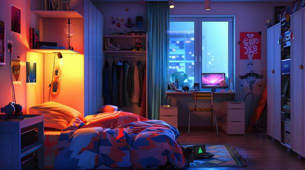 10代の子供の部屋 081 AI画像 10代の子供の部屋 081 AI画像 10代,子供,部屋のイラスト素材