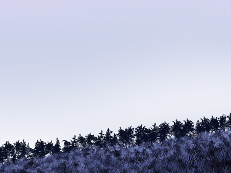 霧 背景,グラデーション,林,木,草のイラスト素材