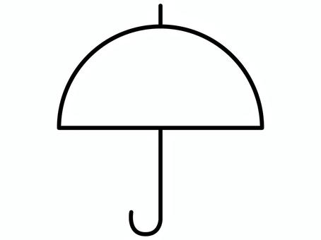 シンプルな傘のアイコン