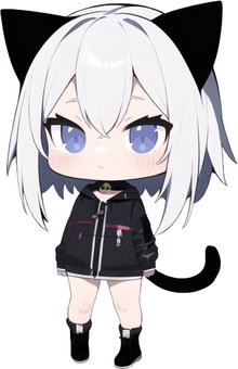 猫みみちゃん#5 猫みみちゃん#5 人物,かわいい,アイコンのイラスト素材