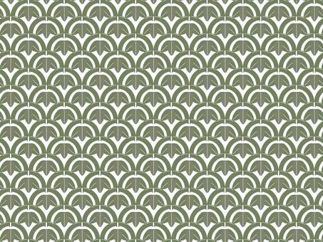 Calm green bamboo blue sea pattern, , JPG, PNG and AI