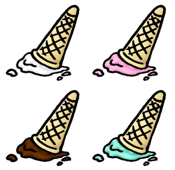 Illustration, ice cream, soft cream, gelato, 