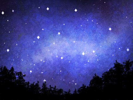 満点の星空 満点,夜空,星空,宇宙,夜,星,空,星々,キラキラ,幻想的のイラスト素材