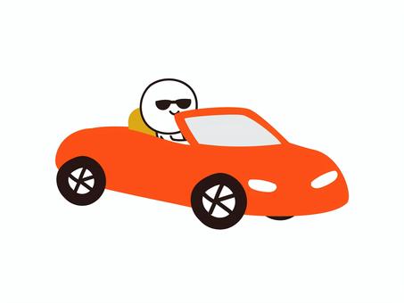 オープンカーに乗る棒人間のイラスト オープンカーに乗る棒人間のイラスト オープンカー,スポーツカー,車,レースカー,カーレース,乗り物,運転,人,人物,棒人間のイラスト素材